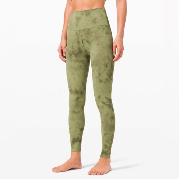 EUC Lululemon Align Pant 28" *Diamond Dye in Vista Green Medium Olive - Picture 8 of 10